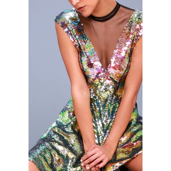 Free People Sequined Dress Sz.S - Picture 4 of 8